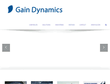 Tablet Screenshot of gaindynamics.com